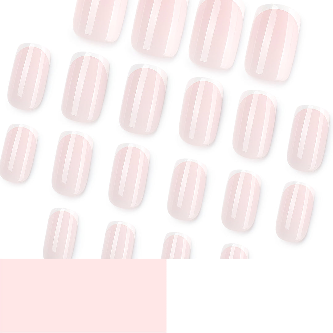Classic nail extensions with elegant French tips Stornfield