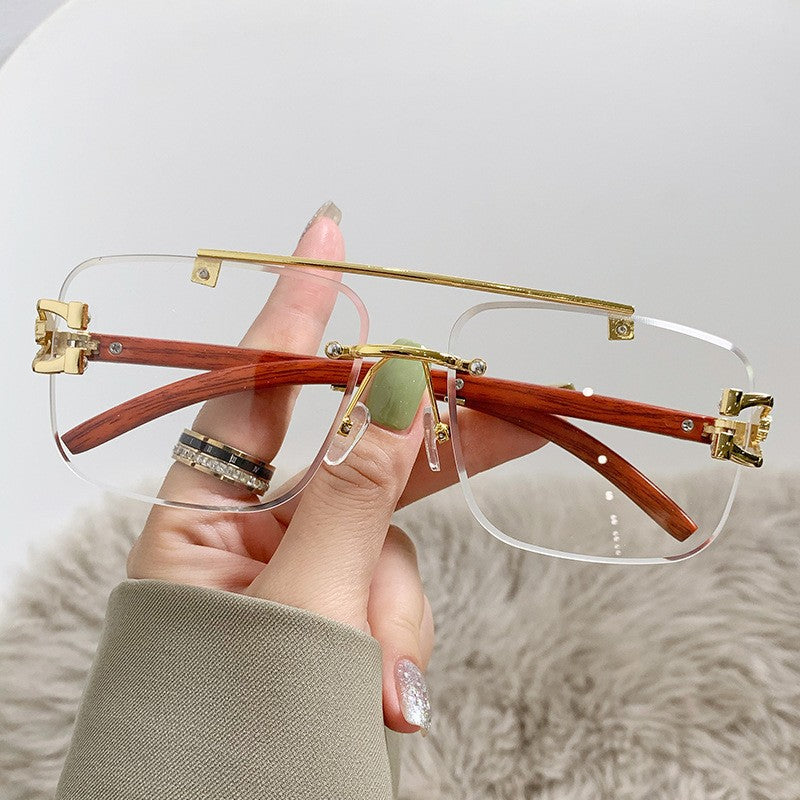 Women's Luxury Sunglasses with Wood and Metal Combination Stornfield