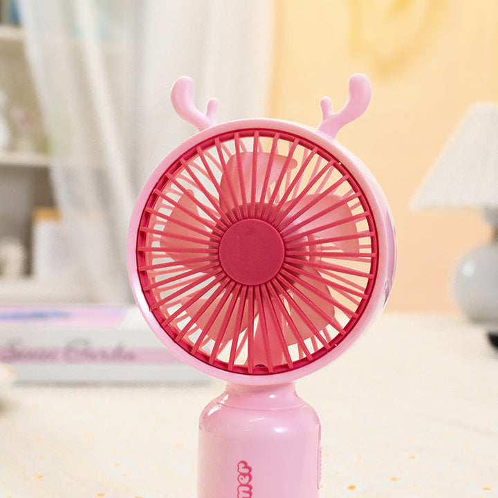Women's Portable Hand Fan with Cute Ears Stornfield