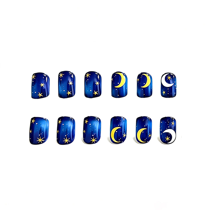 Artistic Celestial Nail Art Enhancements Stornfield