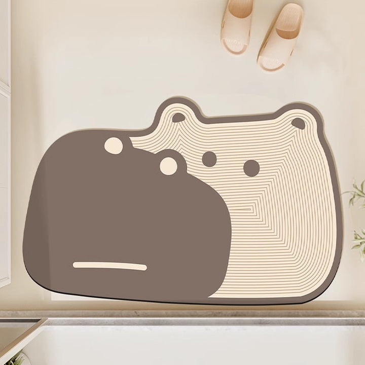 Adorable Frog-Shaped Bath Mat