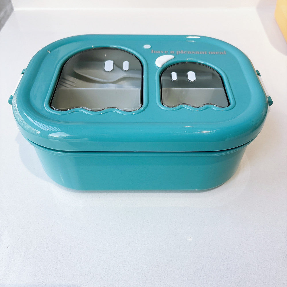 Playful Dual-Compartment Food Storage Container
