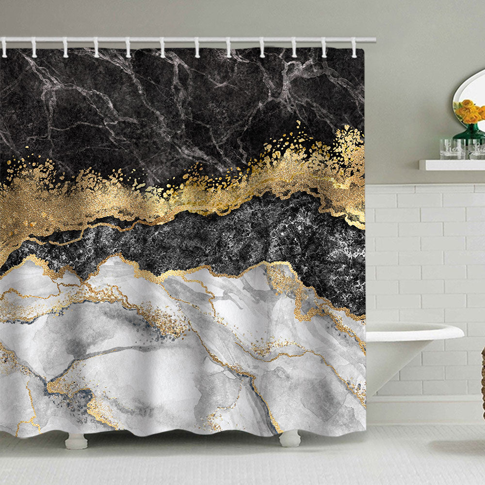 Artistic Marble Design Shower Curtain Stornfield