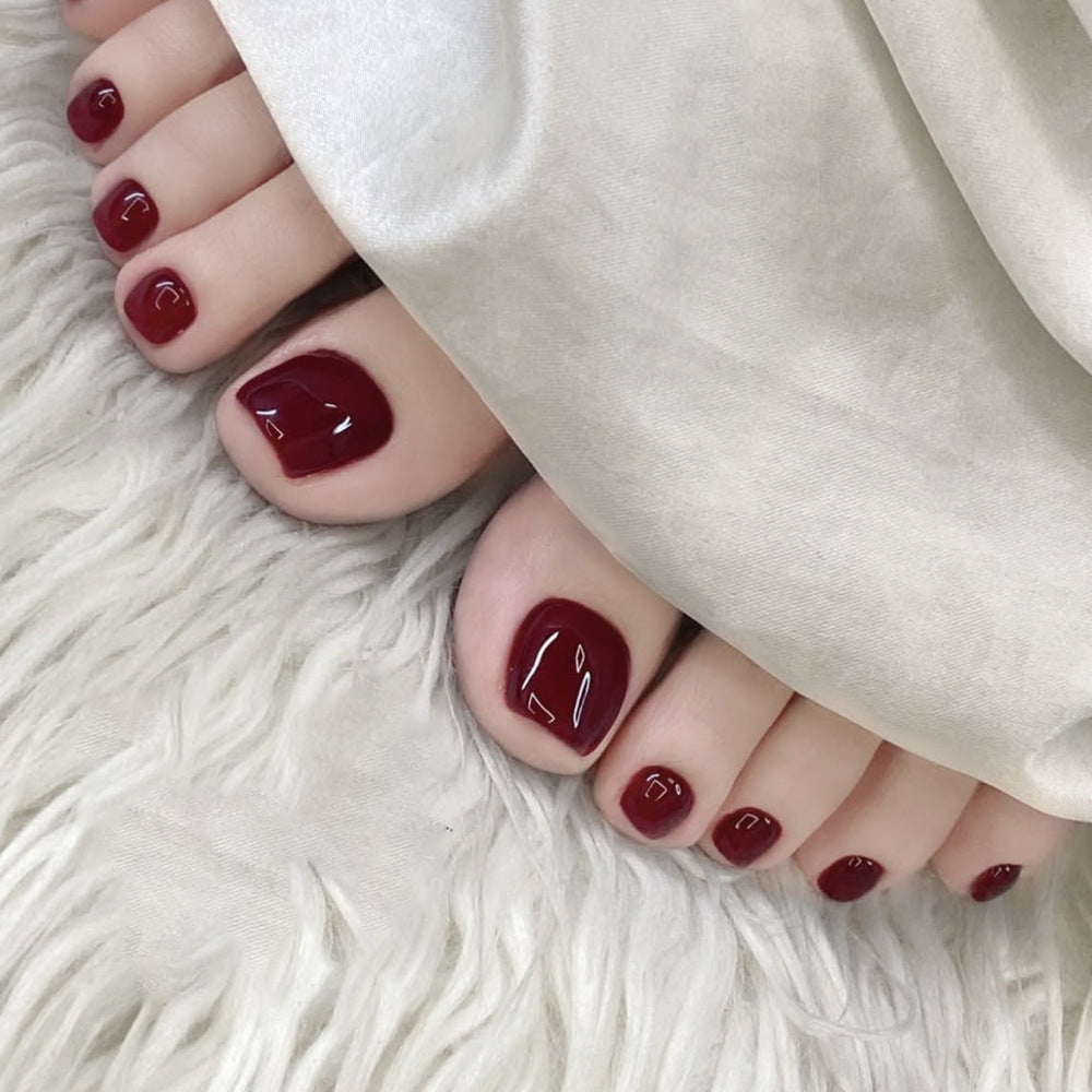 Glossy Gel Toe Nail Art Stornfield