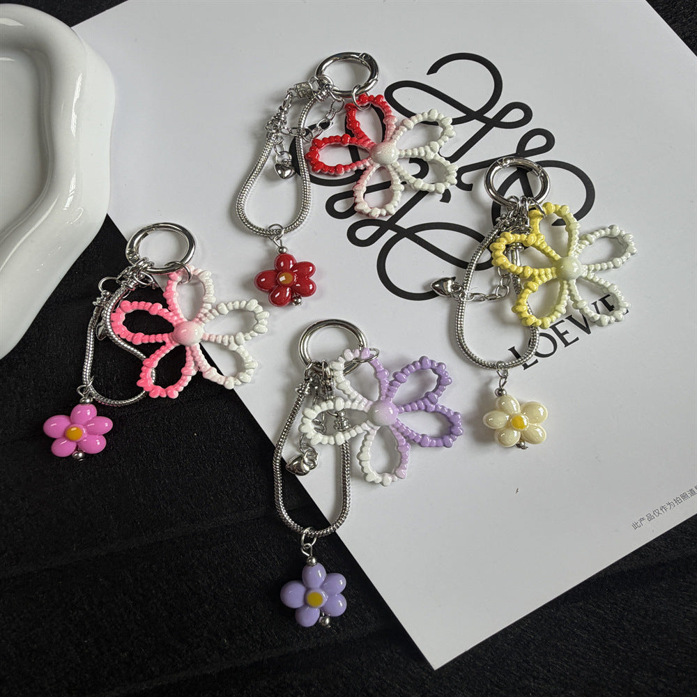Decorative Flower Charm Keychain Stornfield
