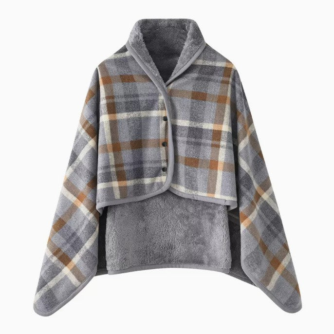 Women Comfortable Throw Blanket with Checkered Pattern Stornfield