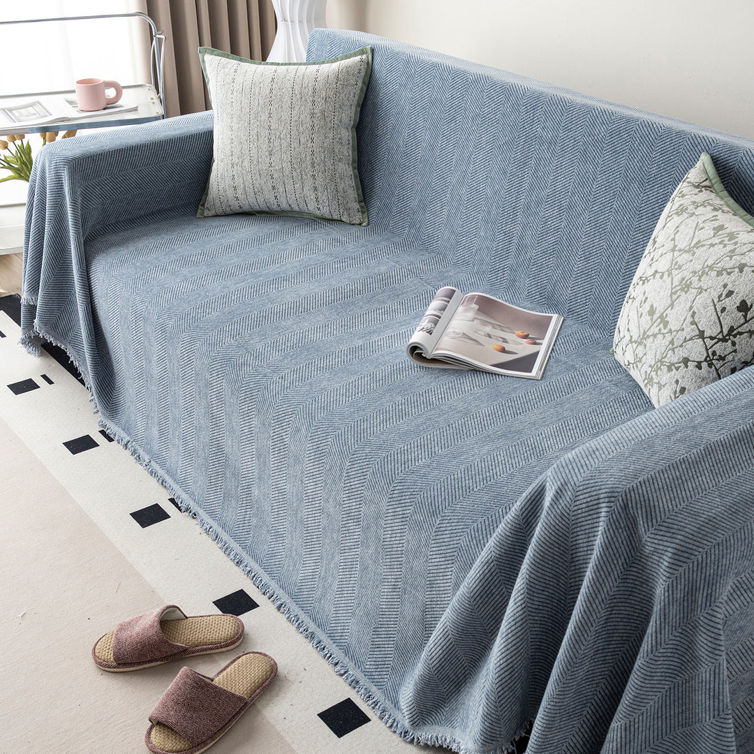 Cozy Chenille Sofa Blanket