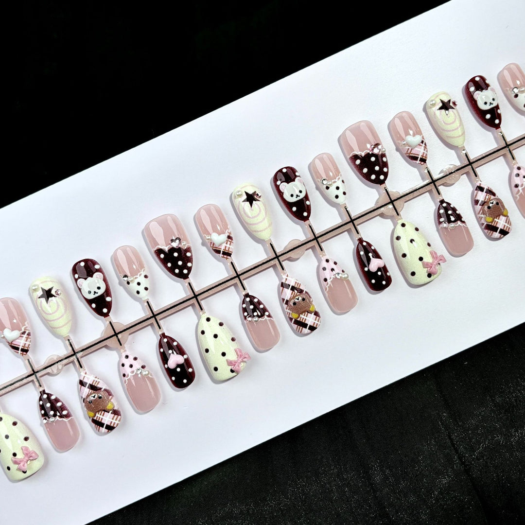 Whimsical Character-Themed Press-On Nail Set 1790745248