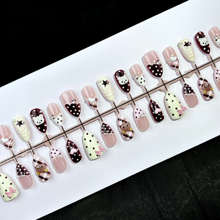 Whimsical Character-Themed Press-On Nail Set 1790745248