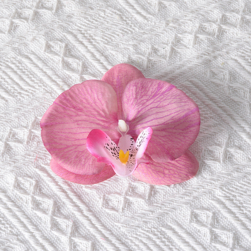 Elegant Artificial Orchid Hair Clip