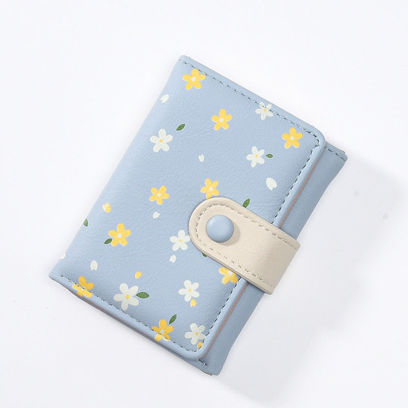Floral-Printed Mini Wallet