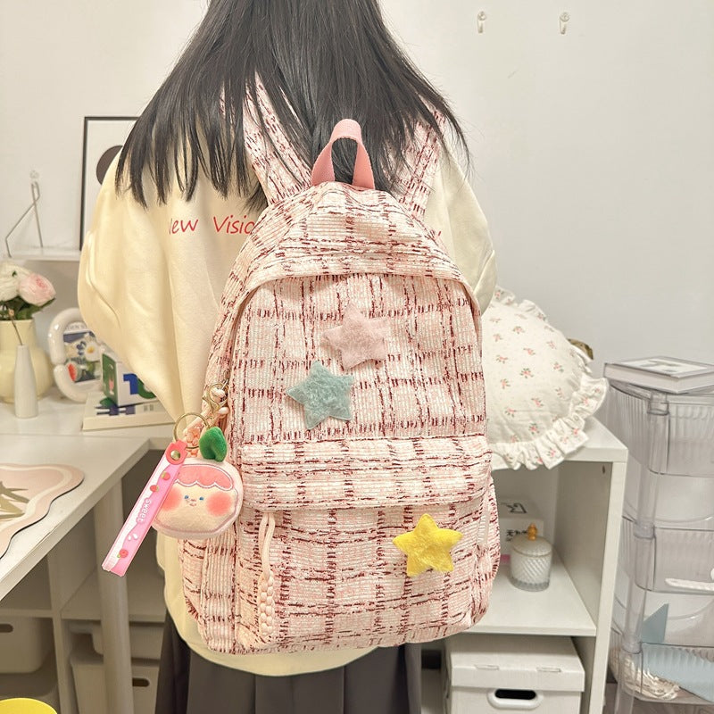 Cute Star-Embellished Backpack