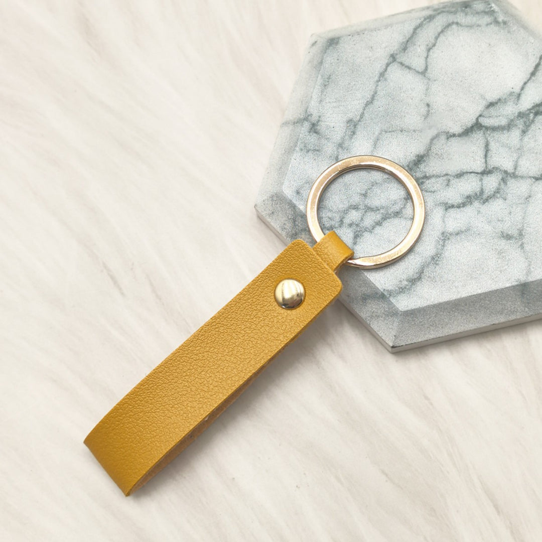 Unisex keychain with elegant artificial leather design Kalsten