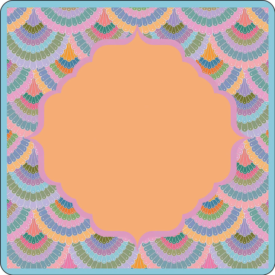 Decorative Geometric Print Area Mat
