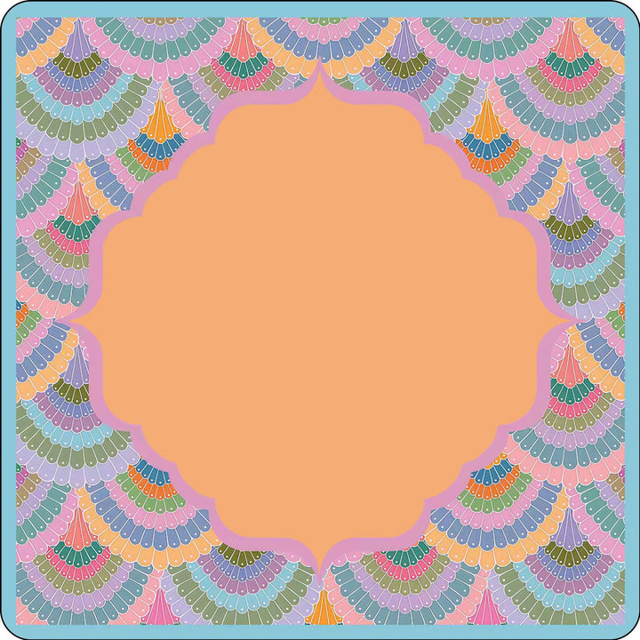 Decorative Geometric Print Area Mat