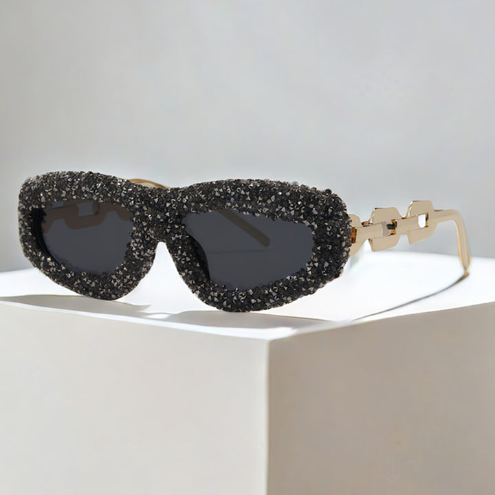 Ladies glamorous sunglasses with embellished frame Stornfield