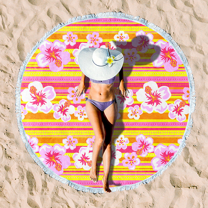 Rundstrand towel with unique sunset design Stornfield