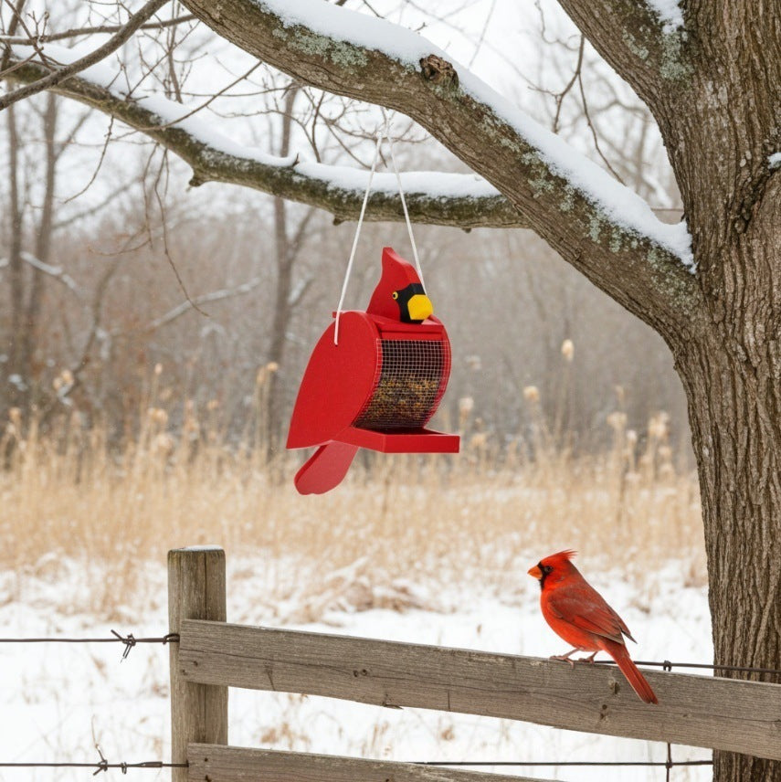 Cardinal-Shaped Bird Feeder Stornfield