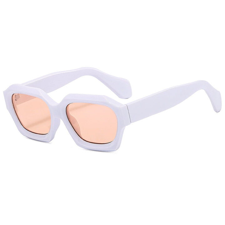 Women's designer sunglasses with distinctive geometric frame and polarized lenses Stornfield