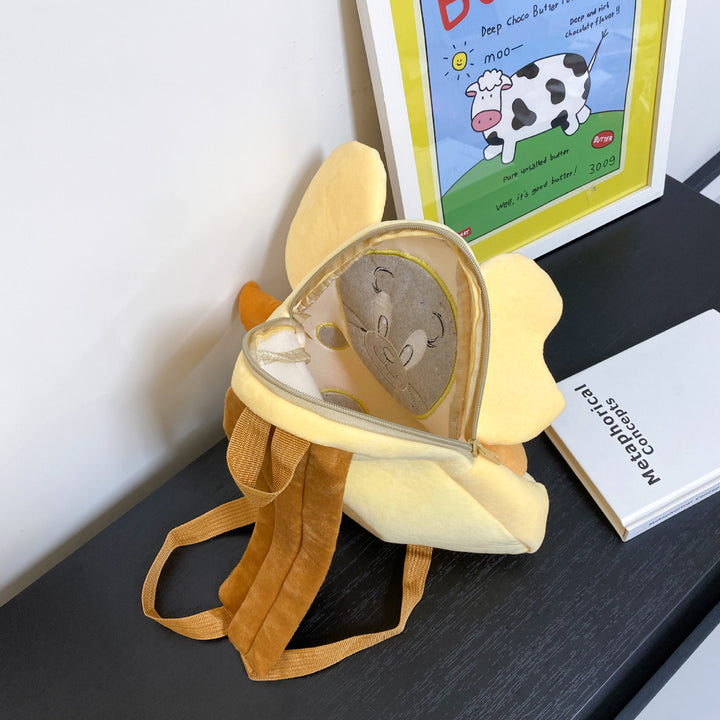 Plush Backpack in Cheese Design Stornfield