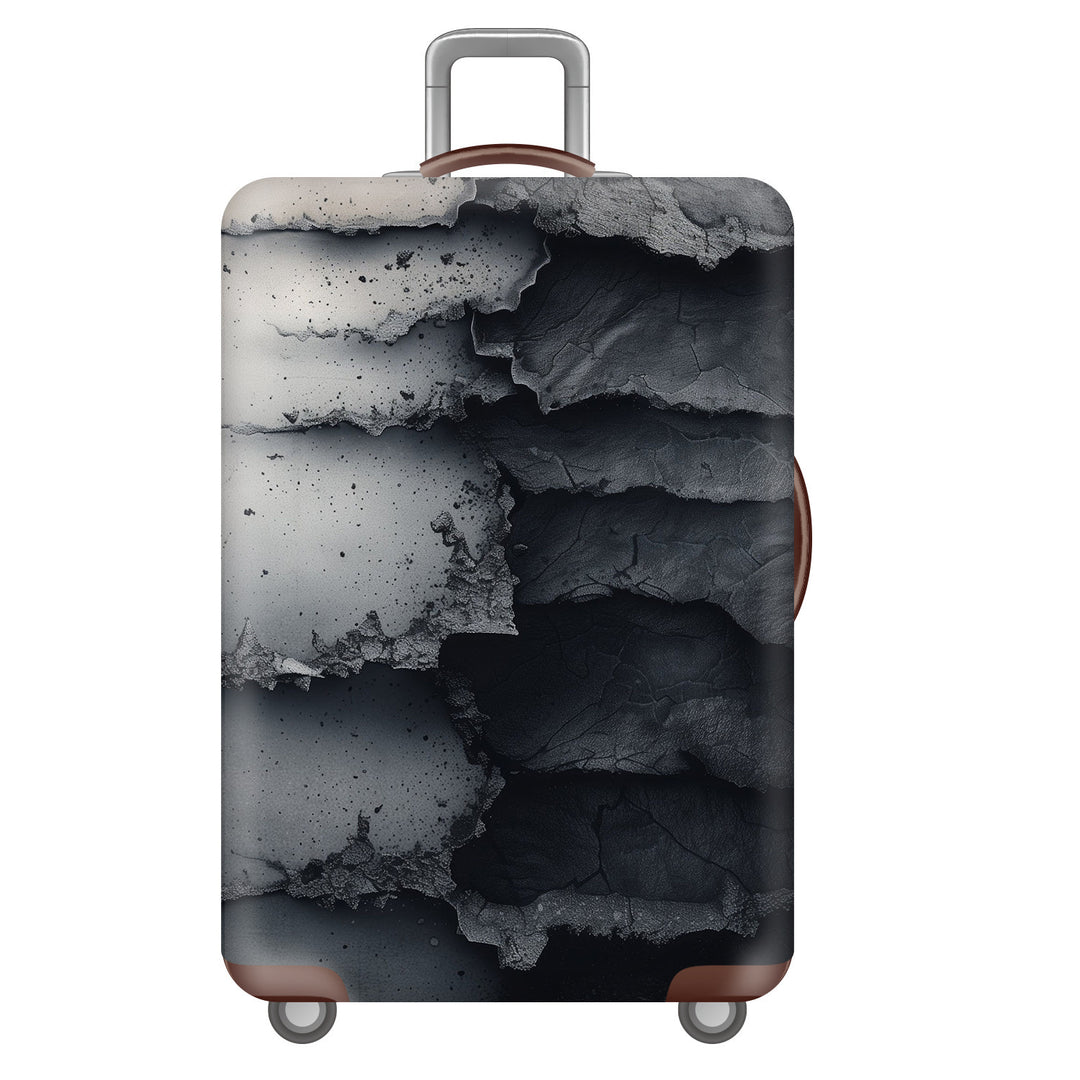 Unisex nan robust hard-shell suitcase with artistic face portrait print and 360° wheels Stornfield