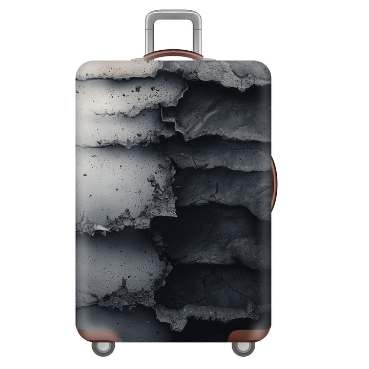 Unisex nan robust hard-shell suitcase with artistic face portrait print and 360° wheels Stornfield