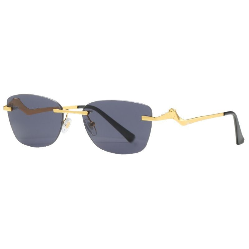Women's fashionable sunglasses with asymmetrical frame and comfortable nose pads Stornfield