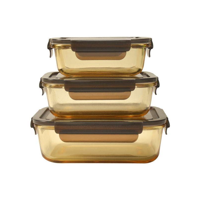 Women airtight storage box set made of glass Stornfield