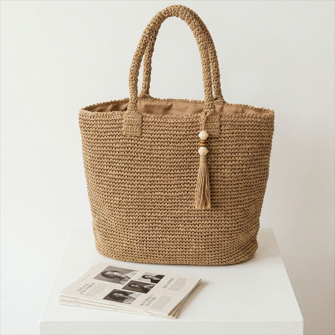 Macramé bag with tassel details Stornfield