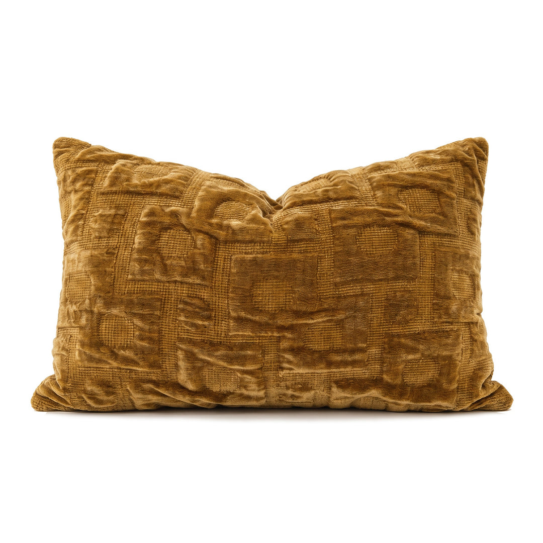 Luxurious velvet decorative pillow