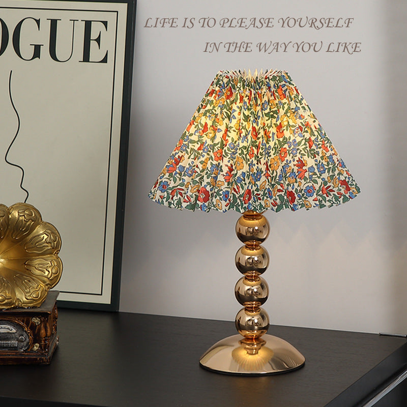 Elegant Pleated Shade Table Lamp