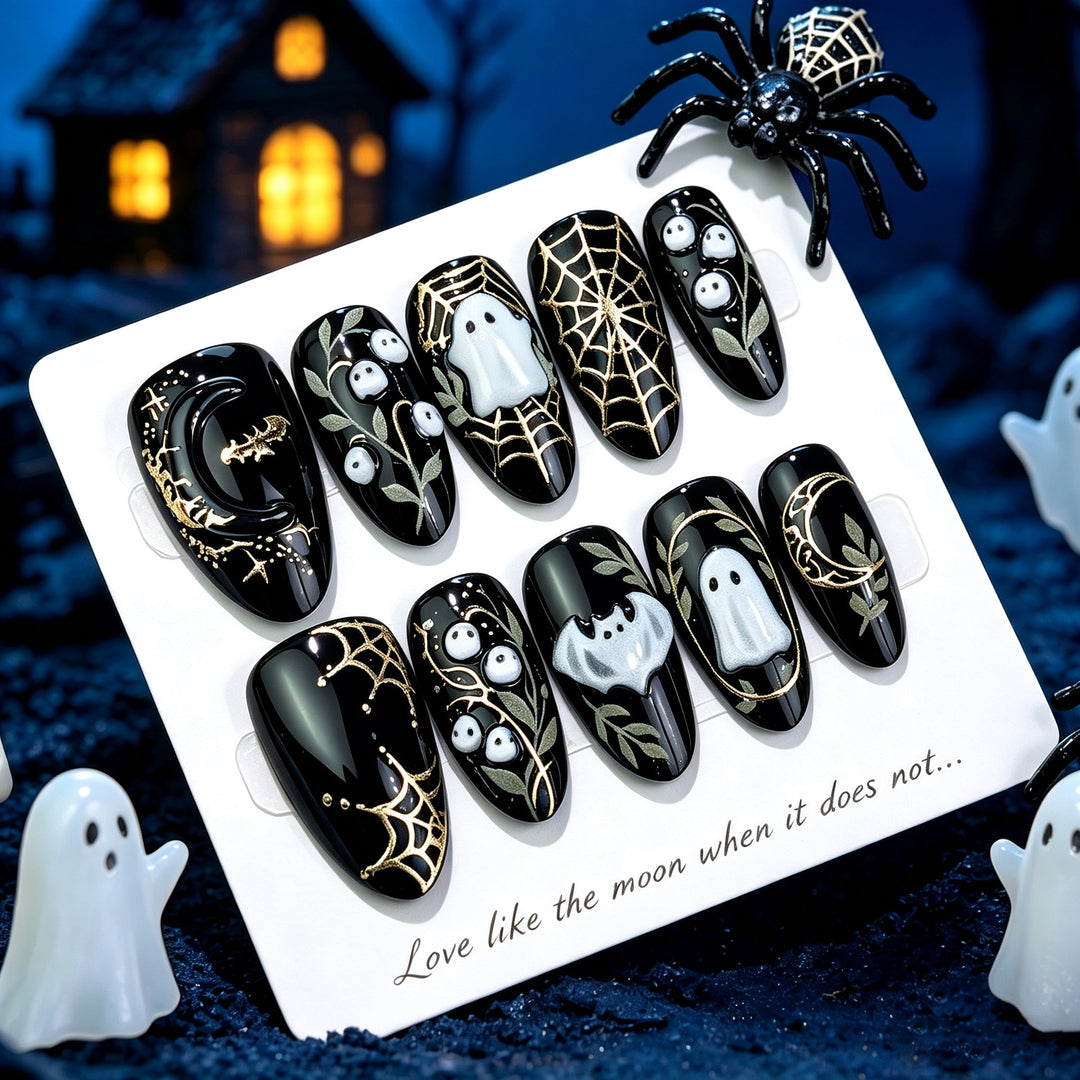 Halloween-Themed Decorative Press-On Nail Set 1790738553