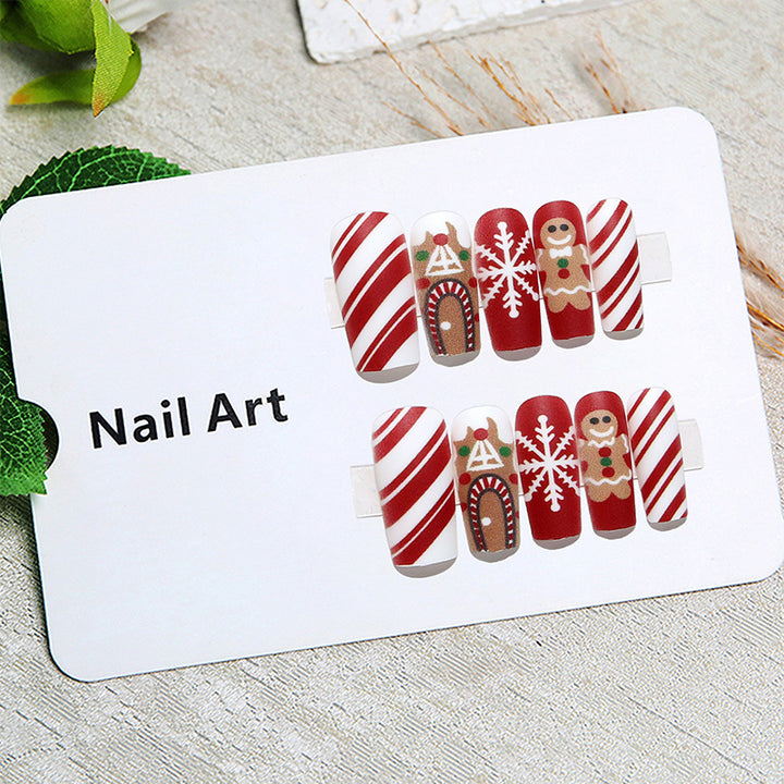 Festive artificial nails with winter motifs Stornfield