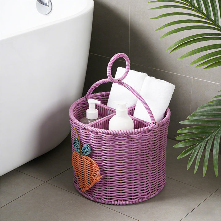 Multi-Compartment Decorative Organizer Basket Stornfield
