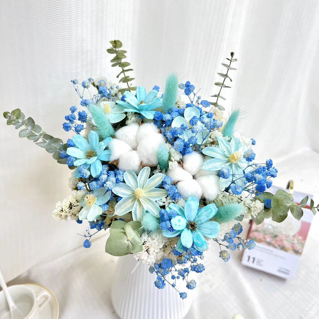 Dried Floral Cotton Arrangement