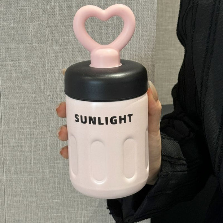 Women's practical drinking bottle with heart handle Stornfield
