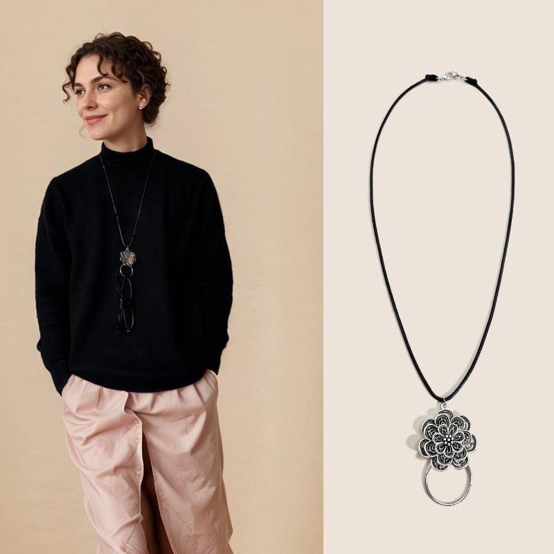 Floral Embellished Statement Necklace Stornfield
