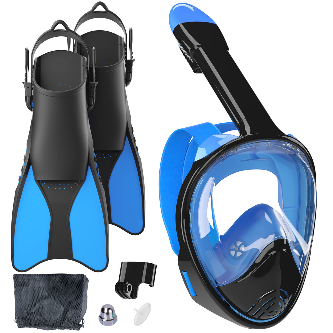 Snorkel set with full face mask and high-quality fins Stornfield