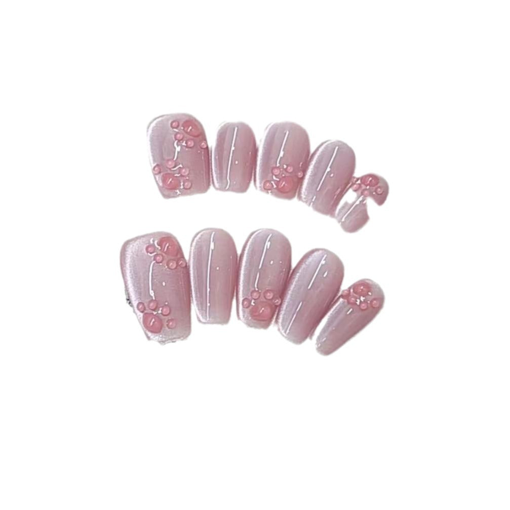 Artistic French Tip Press-On Nails Stornfield