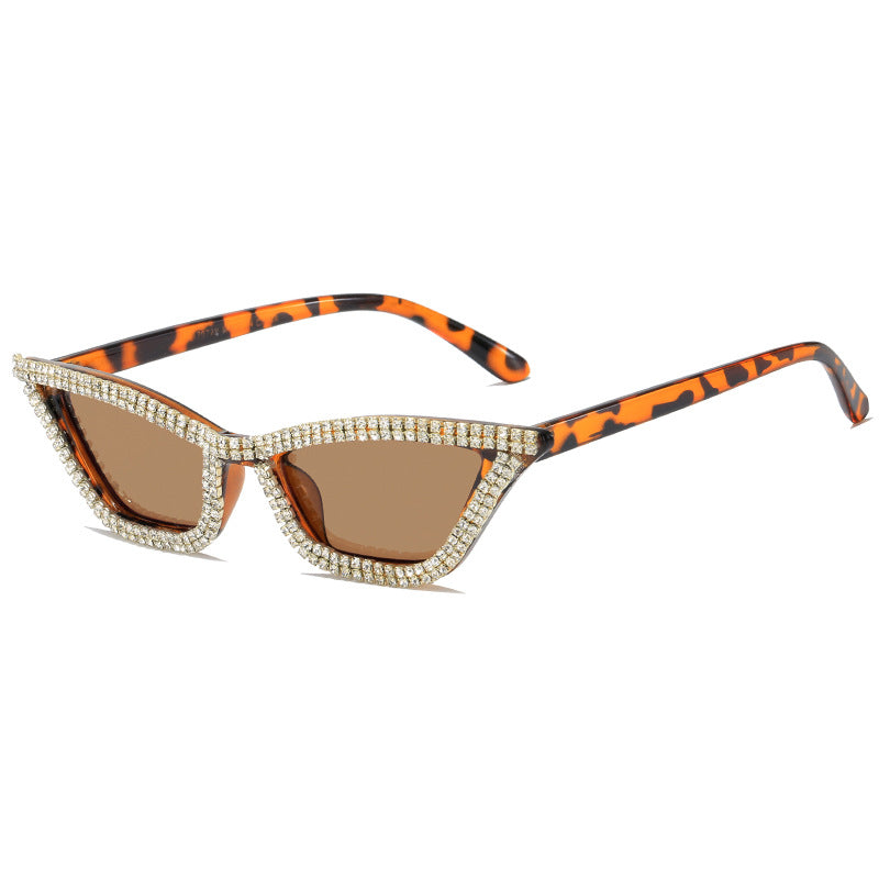Women extravagant Cat-Eye sunglasses with sparkling crystal frame Stornfield