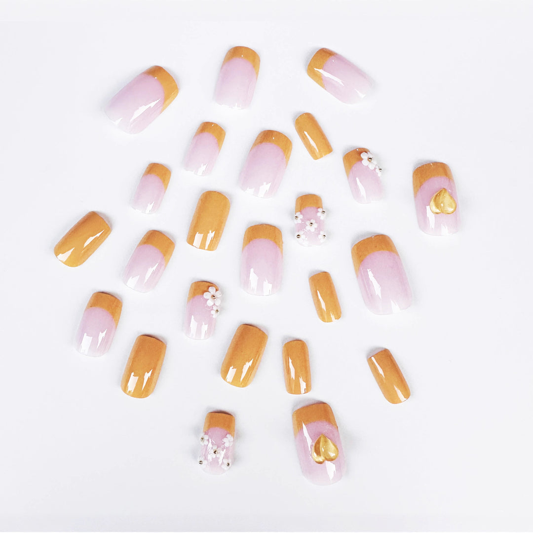 Floral Acrylic Nail Tips Stornfield