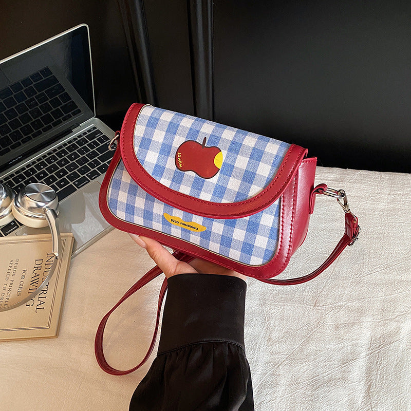 Playful Gingham Pattern Handbag Stornfield