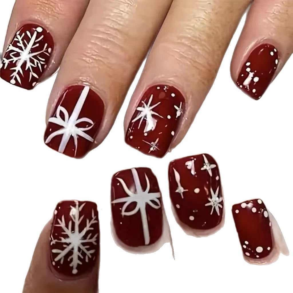 Festive Winter Nail Art Stornfield