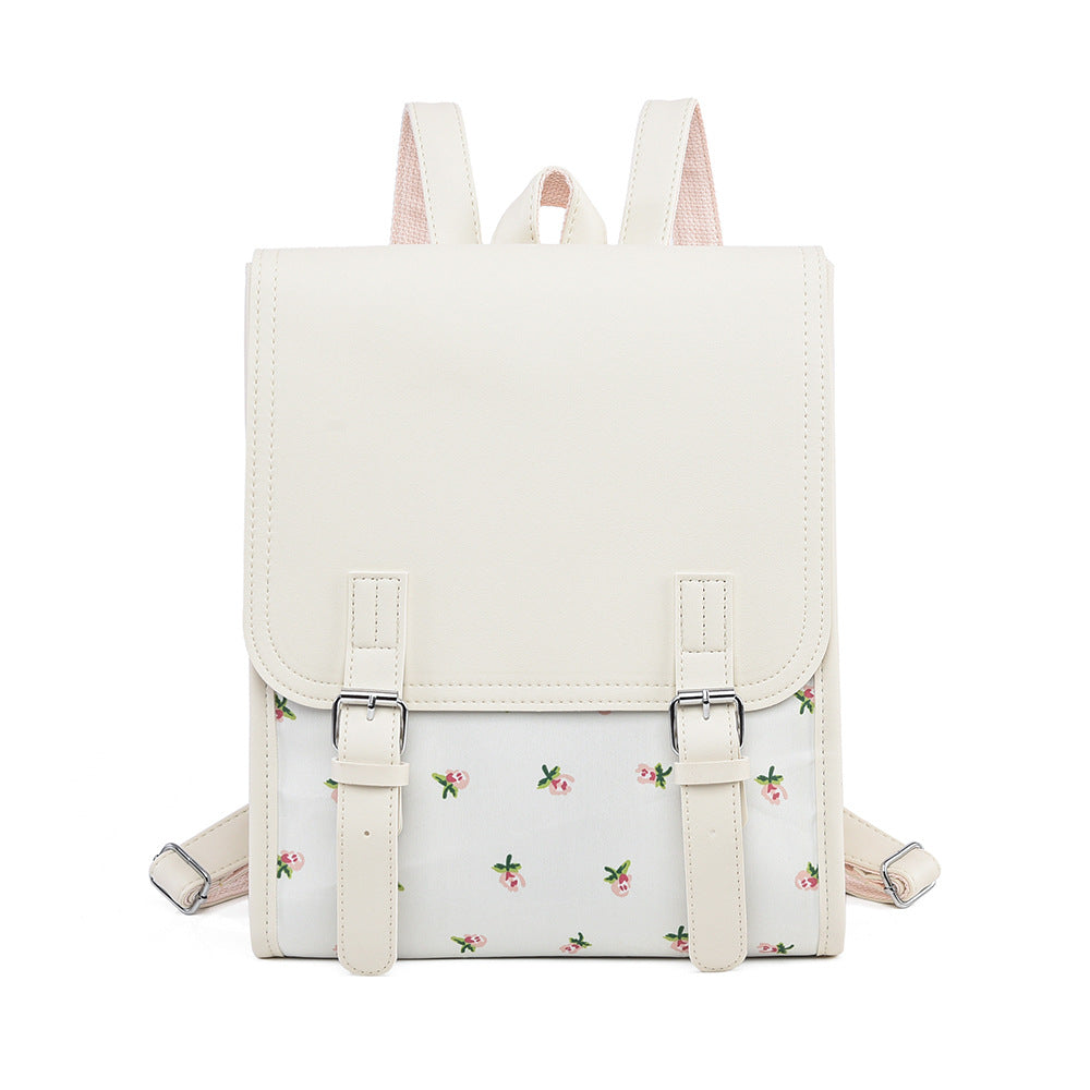 Floral Print Structured Backpack Stornfield