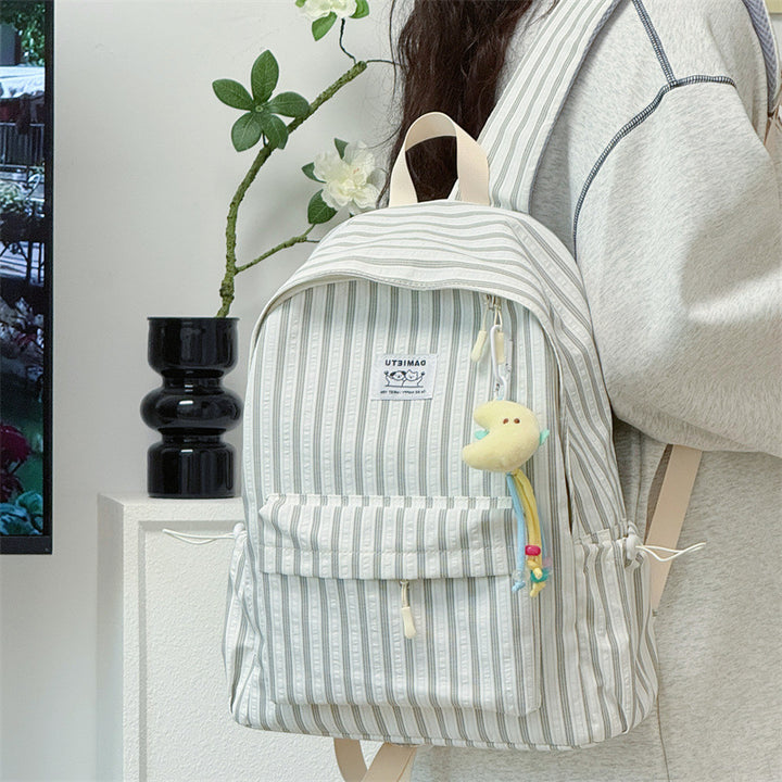 Striped Casual Backpack Stornfield