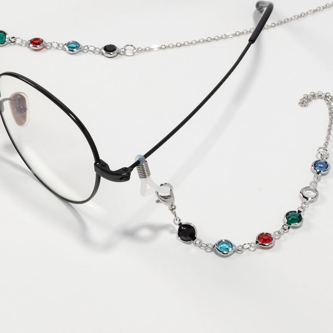 Artistic Crystal-Enhanced Eyewear Chain Stornfield