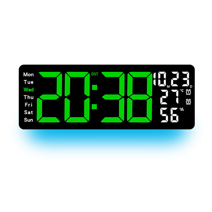 Digital Multi-Function Alarm Clock with Color LED Display Stornfield