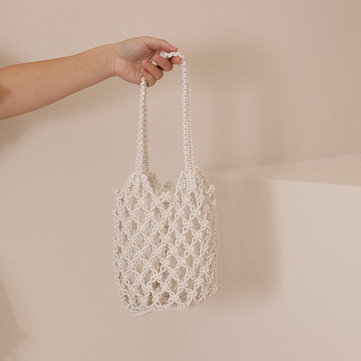 Macrame Tote Bag with Unique Lacing Stornfield
