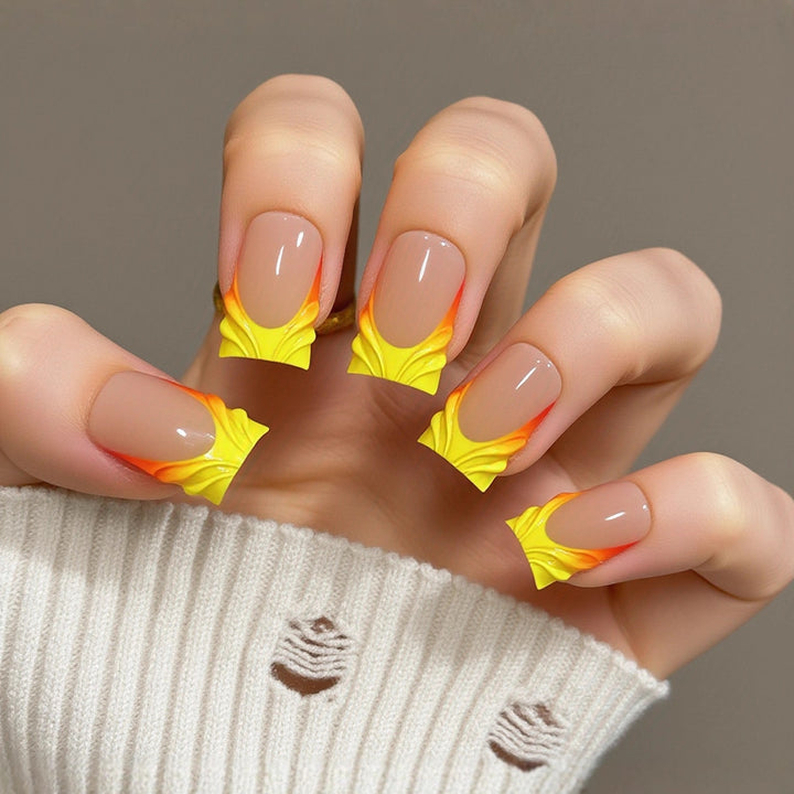Artificial nails with creative waves design Stornfield