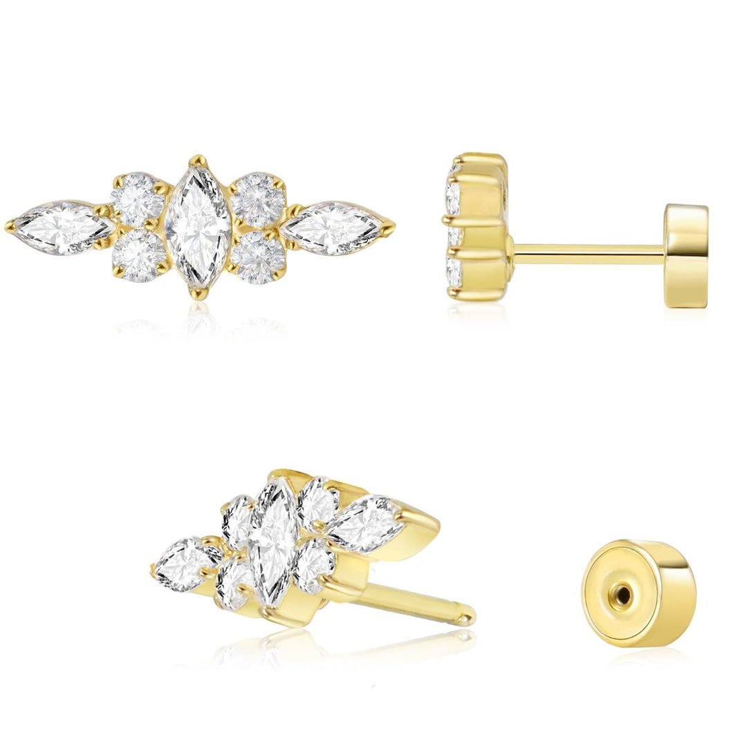 Ear studs with flat back | Stornfield